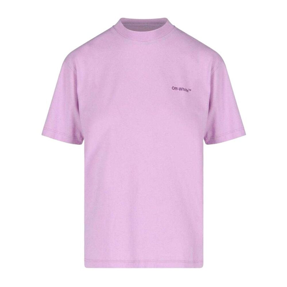 Off-White Unisex Adult Diag Logo Regular T-Shirt / Purple